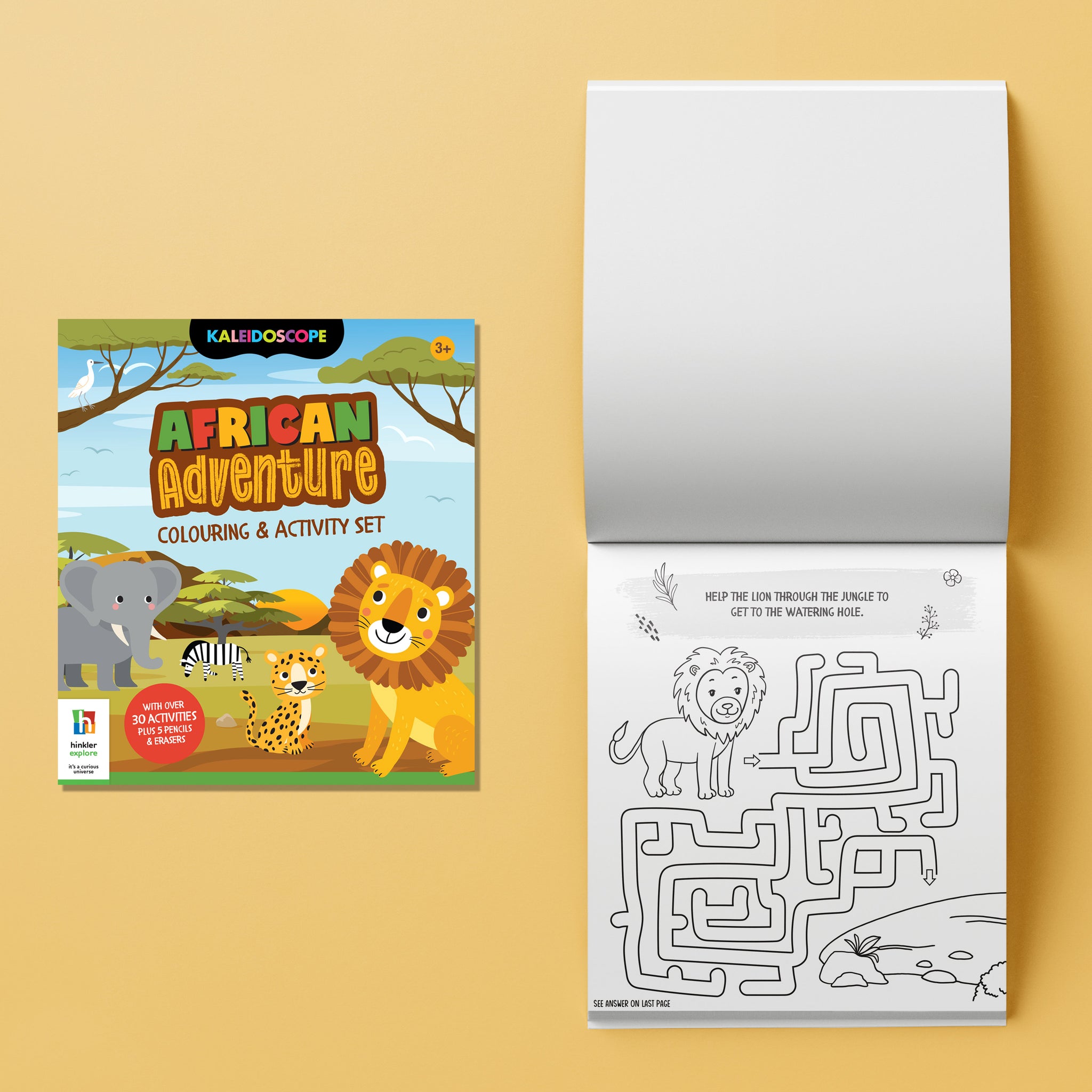 Hinkler African Adventure Colouring & Activity Set