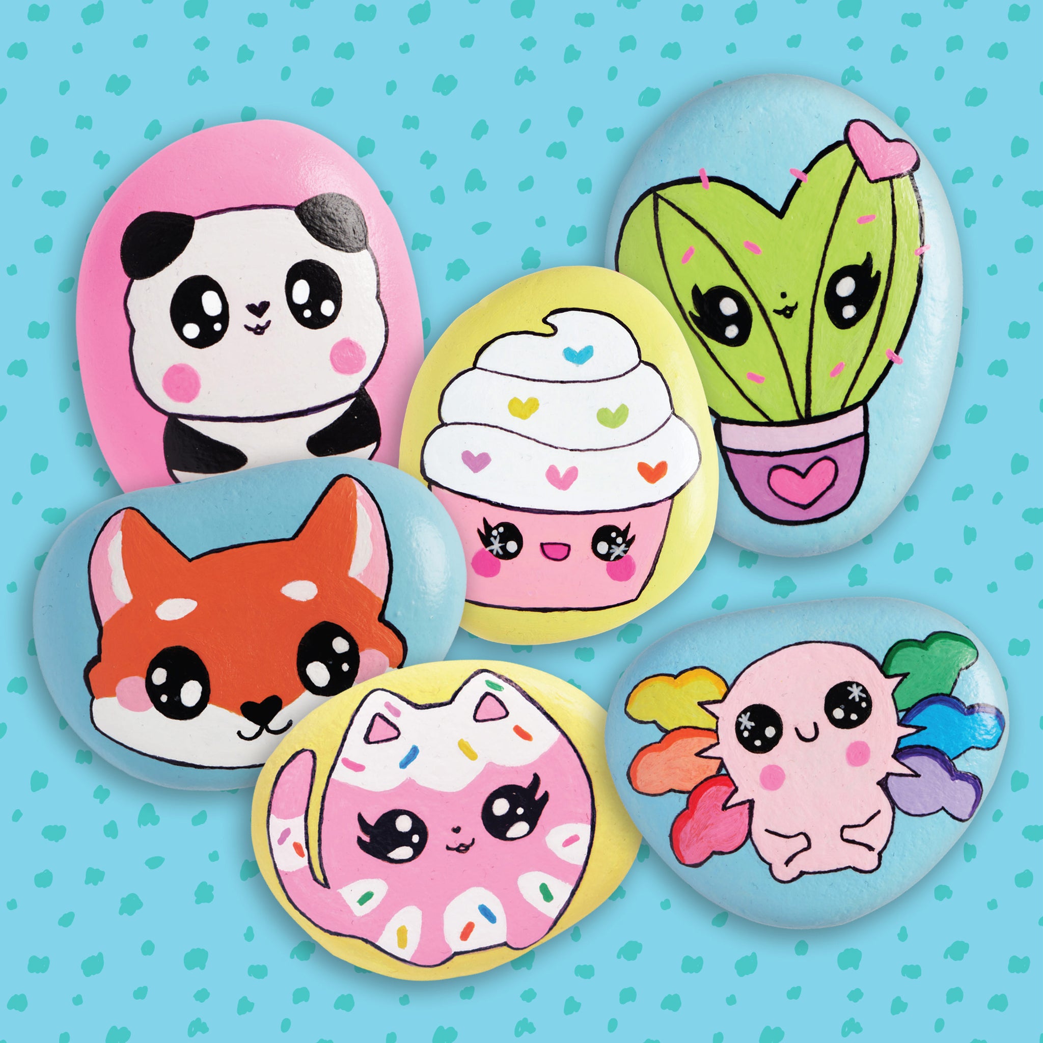 Hinkler Zap! Kawaii Rock Painting Kit