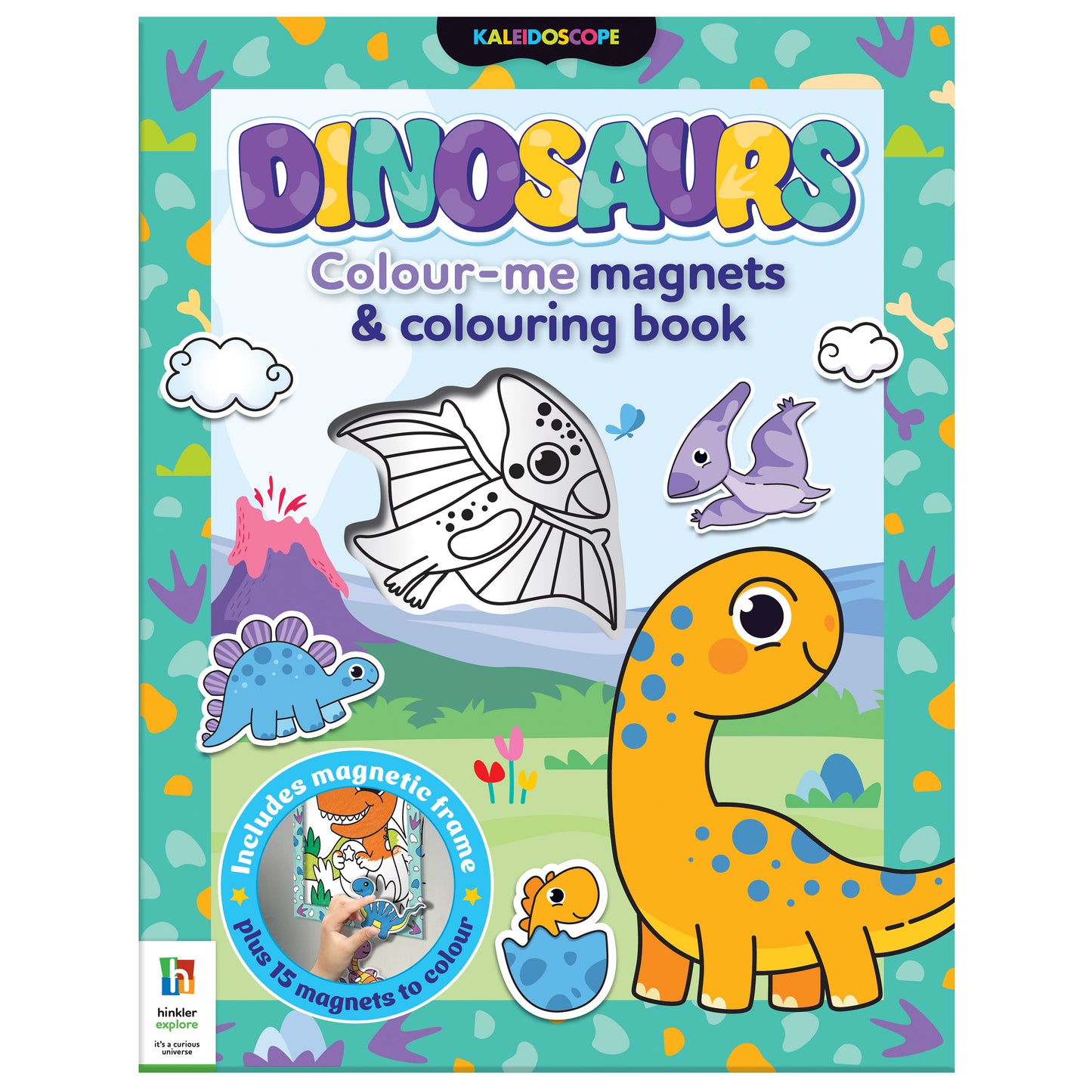 Hinkler Dinosaurs Colour-Me Magnets