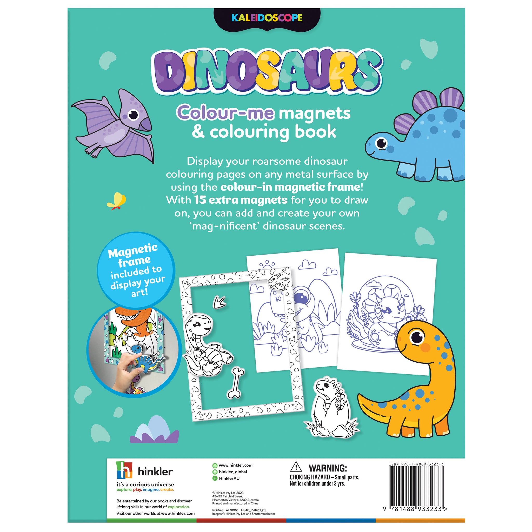 Hinkler Dinosaurs Colour-Me Magnets