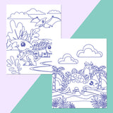 Hinkler Dinosaurs Colour-Me Magnets