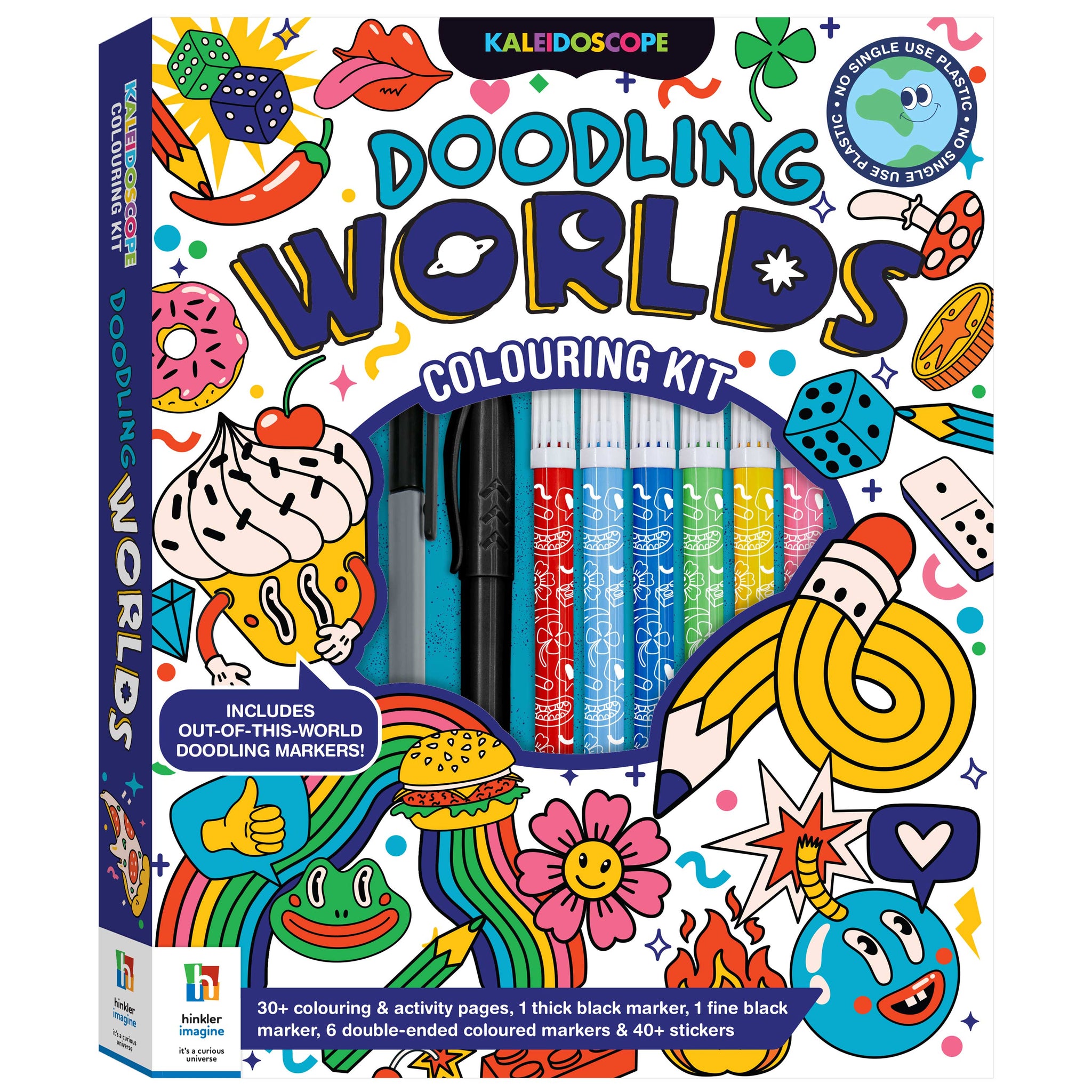 Hinkler Kaleidoscope Colouring Doodling Worlds