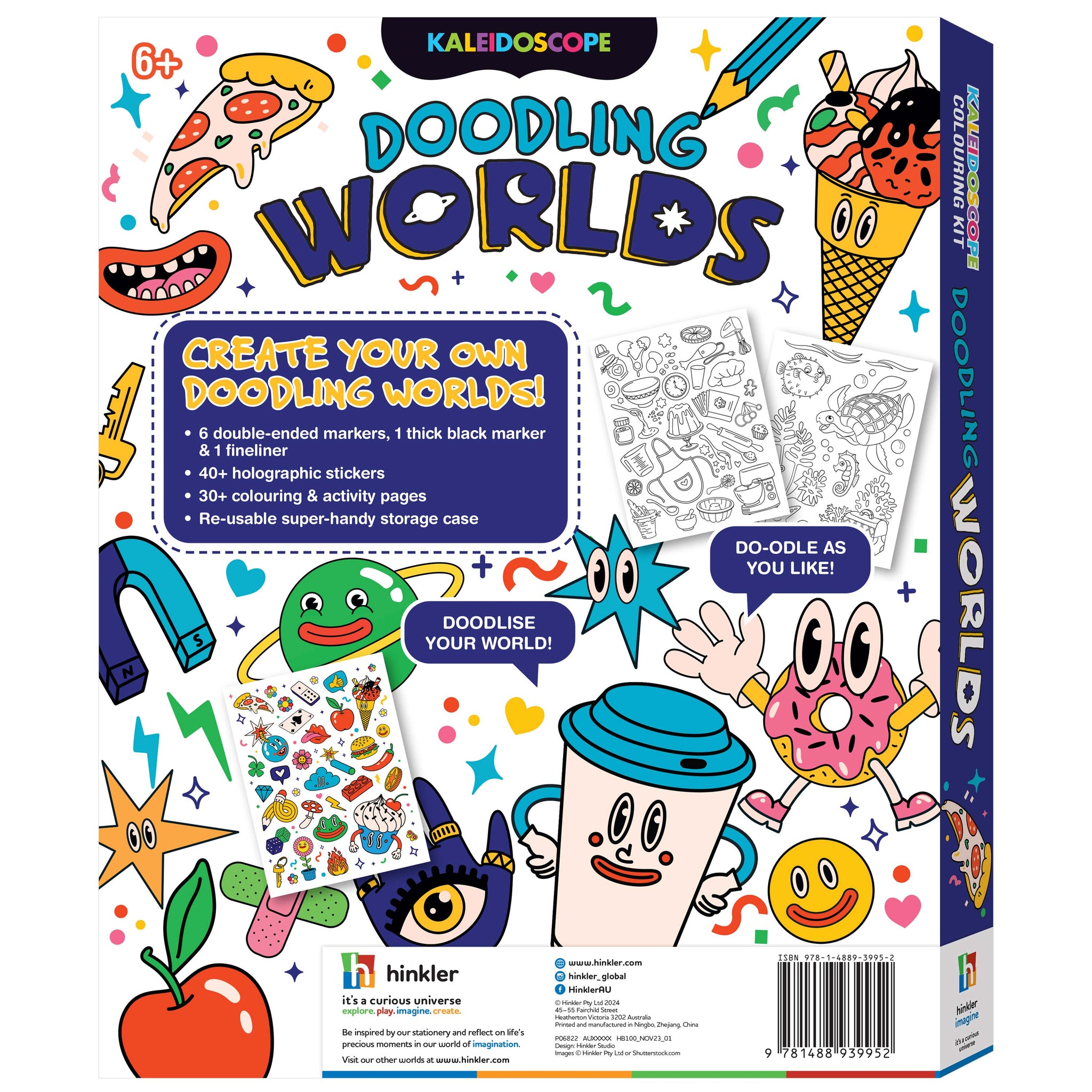 Hinkler Kaleidoscope Colouring Doodling Worlds