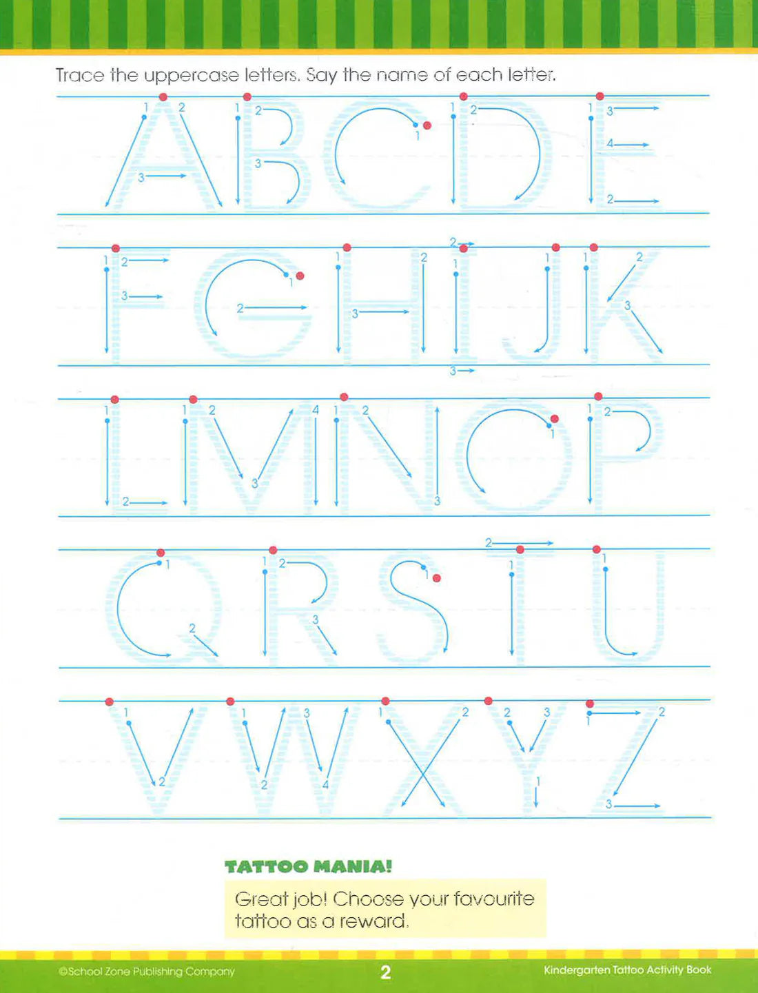 Hinkler Kindergarten Tattoo Activity Book