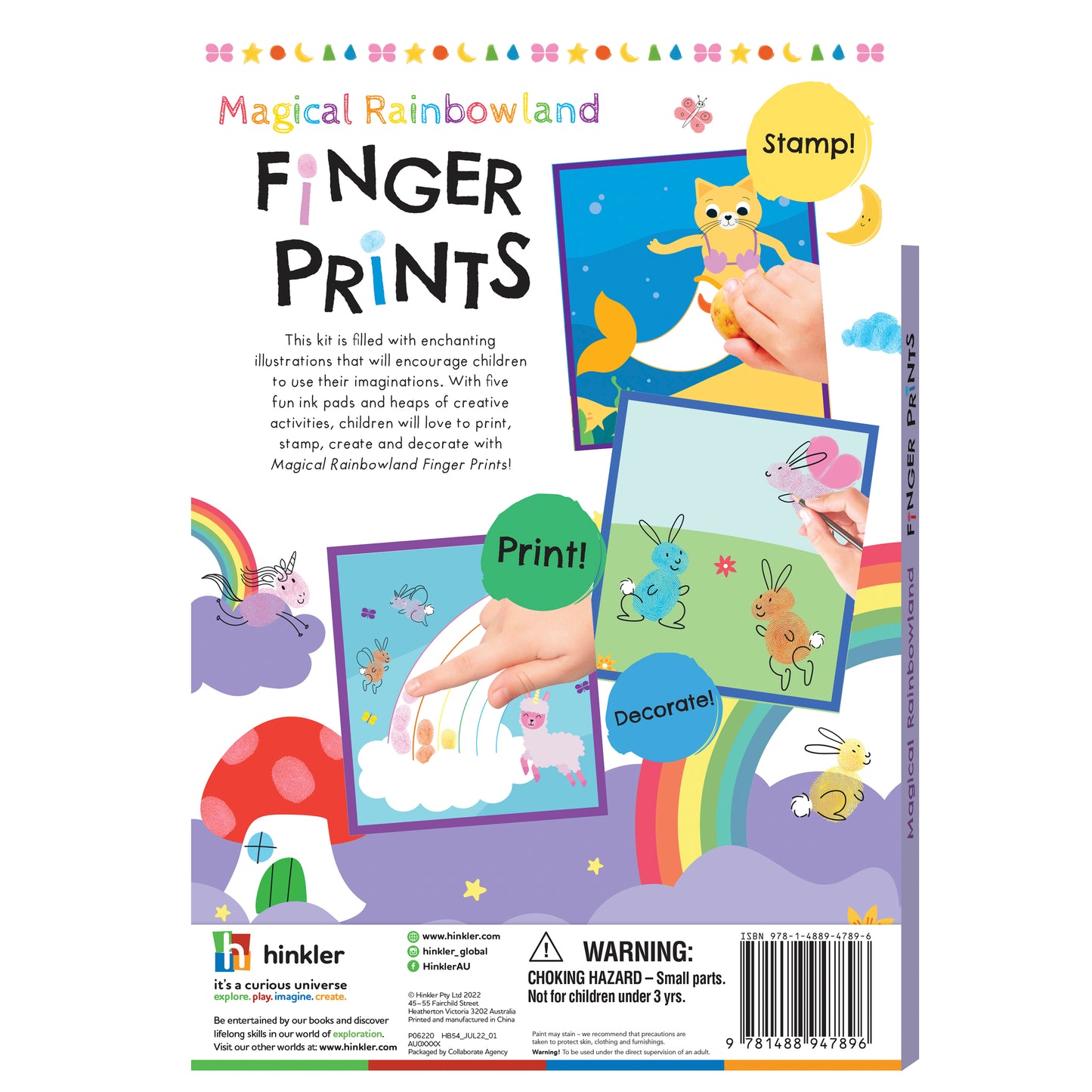 Hinkler - Magical Rainbow Land Finger Prints