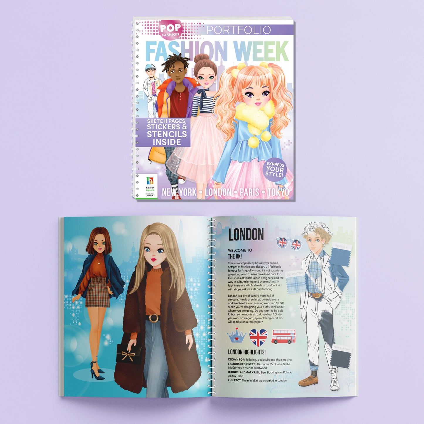 Pop Fashion Fashion Week Tote Bag and Portfolio