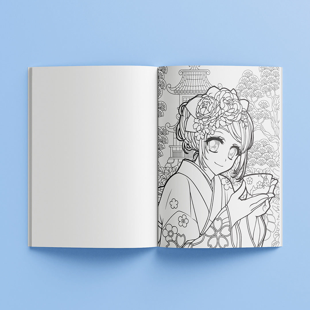 Hinkler Art Maker Manga Colouring Book
