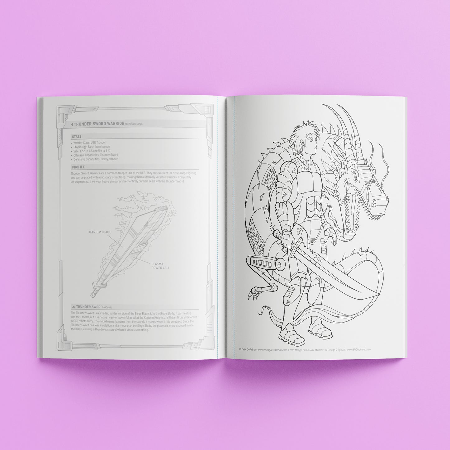 Hinkler Manga to the Max Drawing and Colouring Book: Warriors