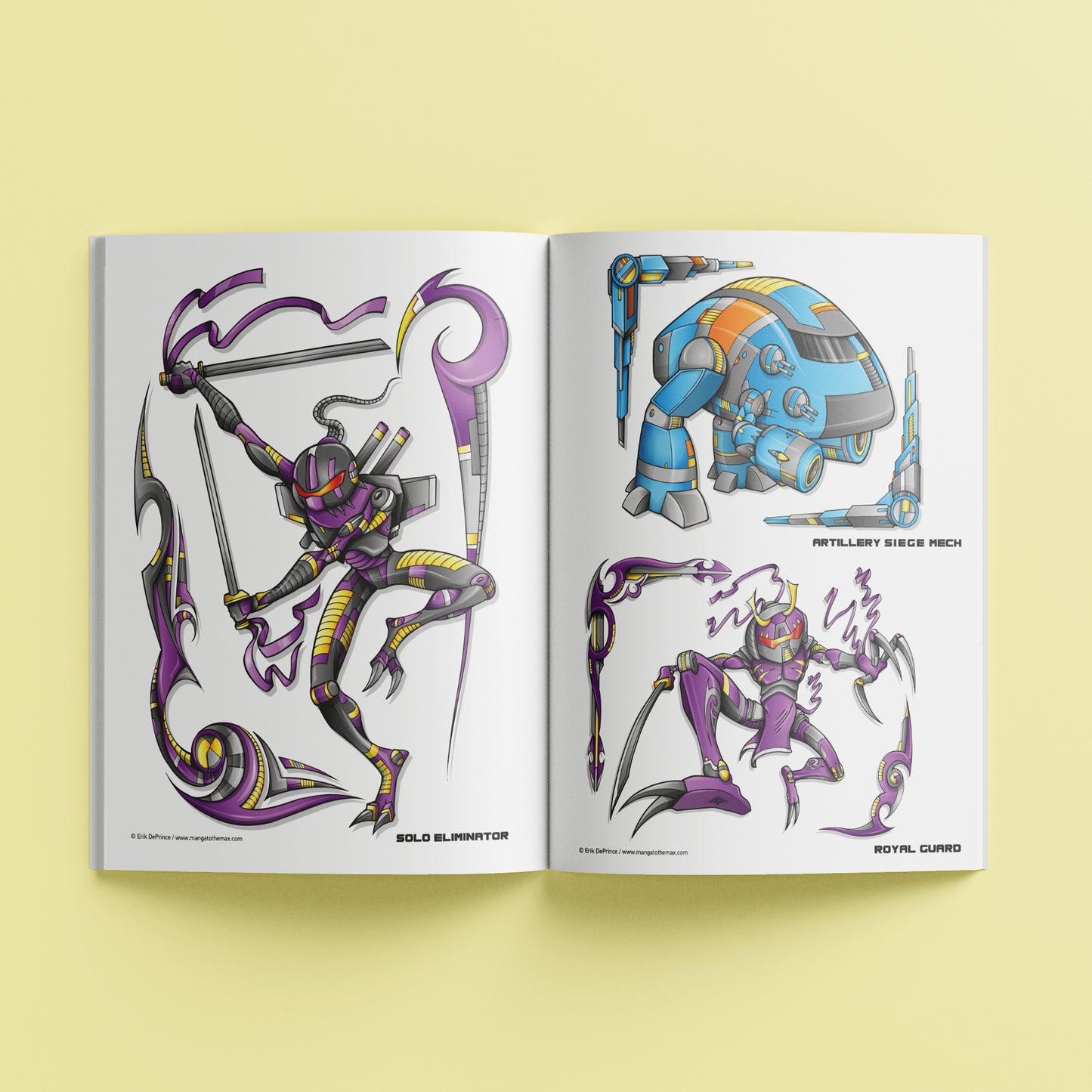 Hinkler Manga to the Max Drawing and Colouring Book: Robots