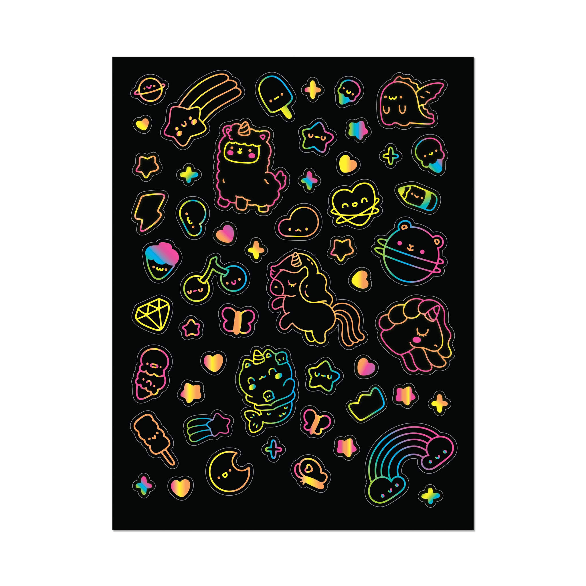 Hinkler Kaleidoscope Sticker Colouring Neon Dreams