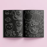 Hinkler Kaleidoscope Sticker Colouring Neon Dreams