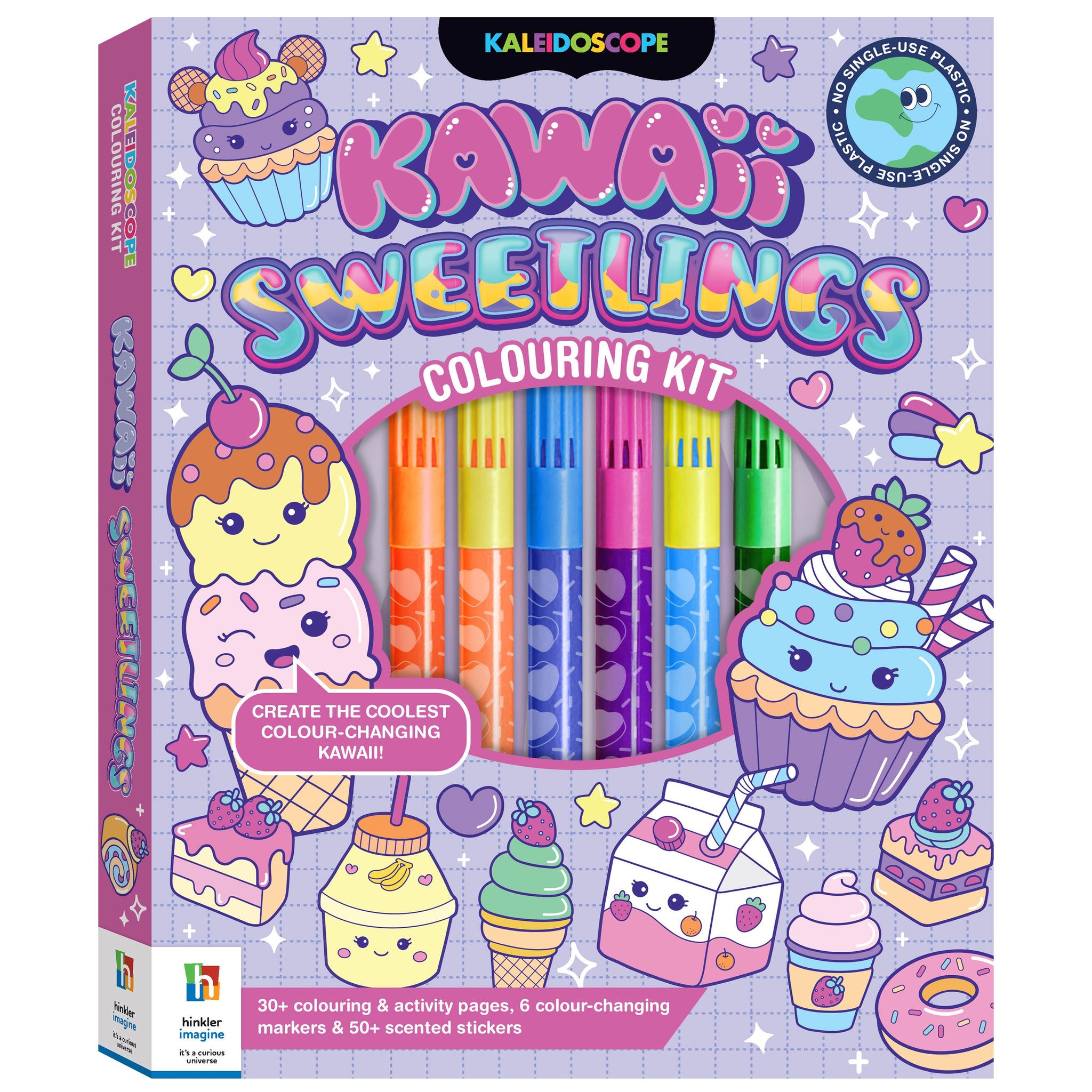 Hinkler Kaleidoscope Colouring Kawaii Sweetlings Kit