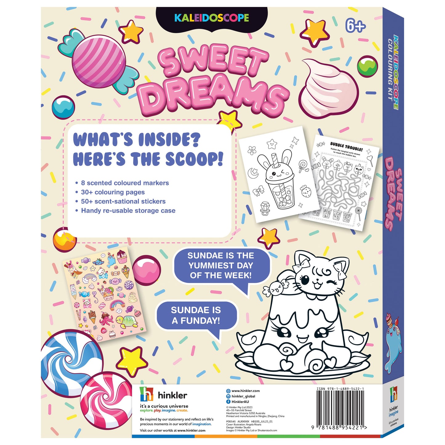 Hinkler Kaleidoscope Colouring Kit Sweet Dreams