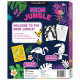 Hinkler Kaleidoscope Colouring Kit Neon Jungle