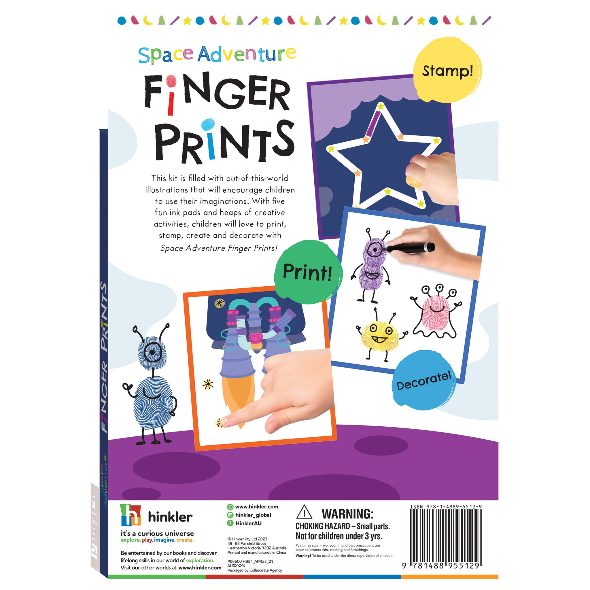 Hinkler Space Adventure Finger Prints