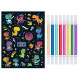 Hinkler Kaleidoscope Dino Disco Colouring Kit