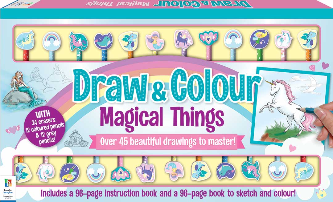 Draw and Colour Magical Things 24-Pencil Set