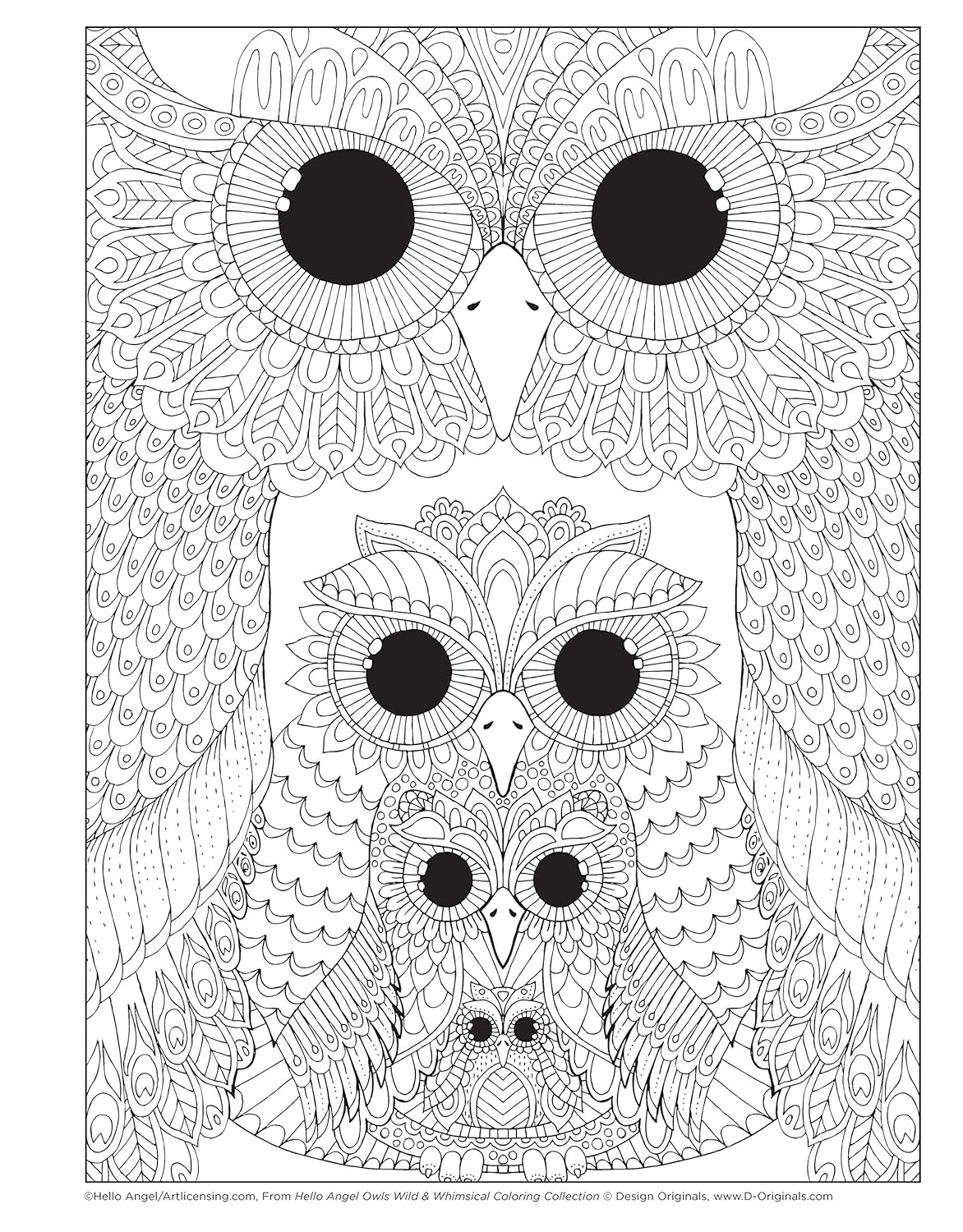 Hello Angel: Owls Wild & Whimsical