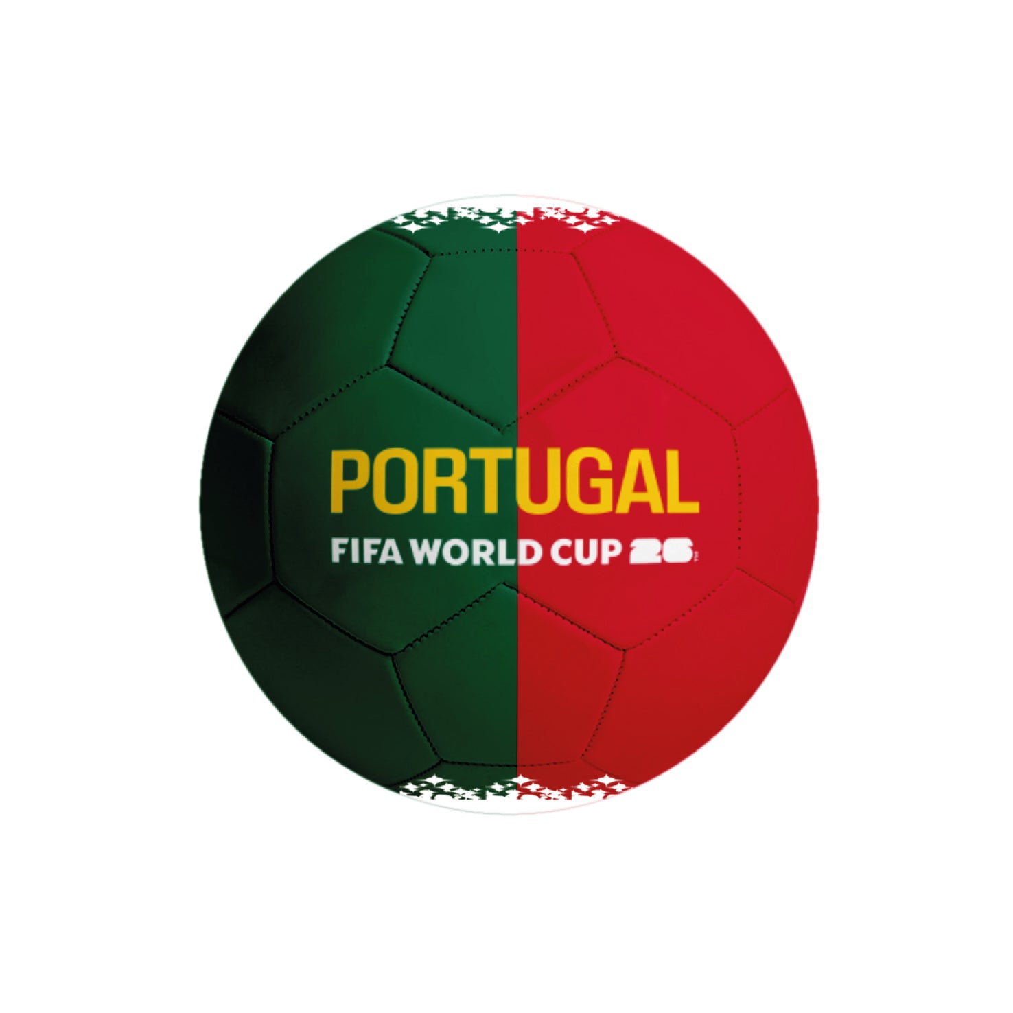 Hi5 Portugal FIFA World Cup 2026 Team Football – Green/Red | Size 5