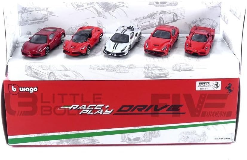 1:64 Ferrari Drive 5-Pk.