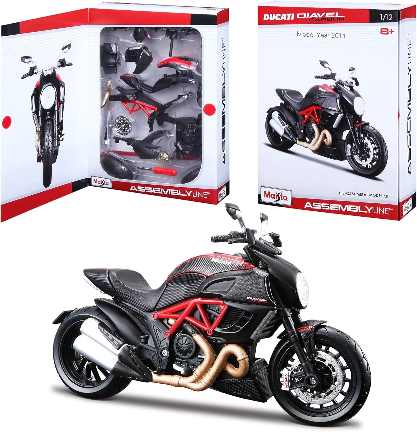 1:12 Ducati Diavel Carbon Assembly Line