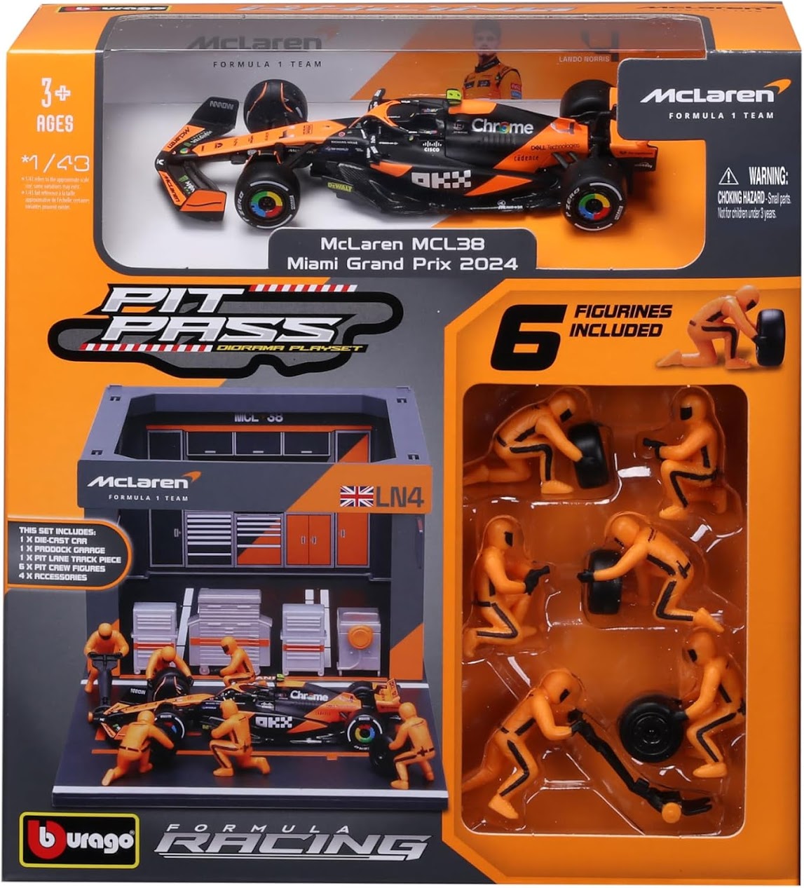 1:43 Formula Pit Pass - McLaren Team MCL38
