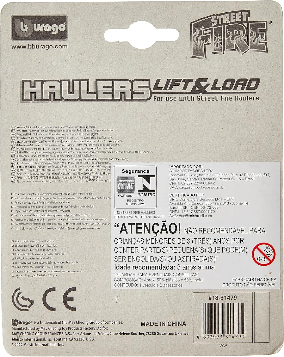 1:43 STR. FIRE Lorry Mounted Forklift