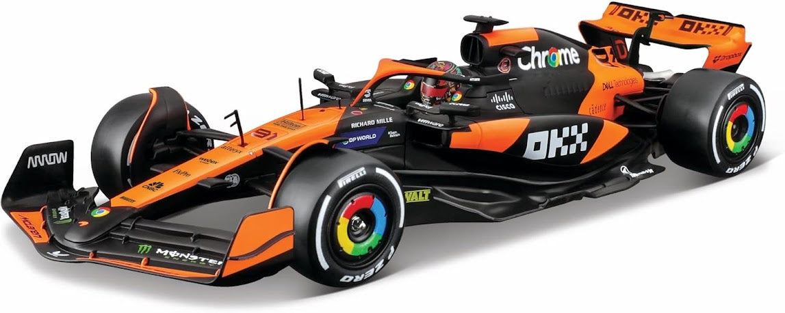 1:24 Formula (with helmet & plastic stand) - McLaren Team MCL38 (Miami GP) (2024)