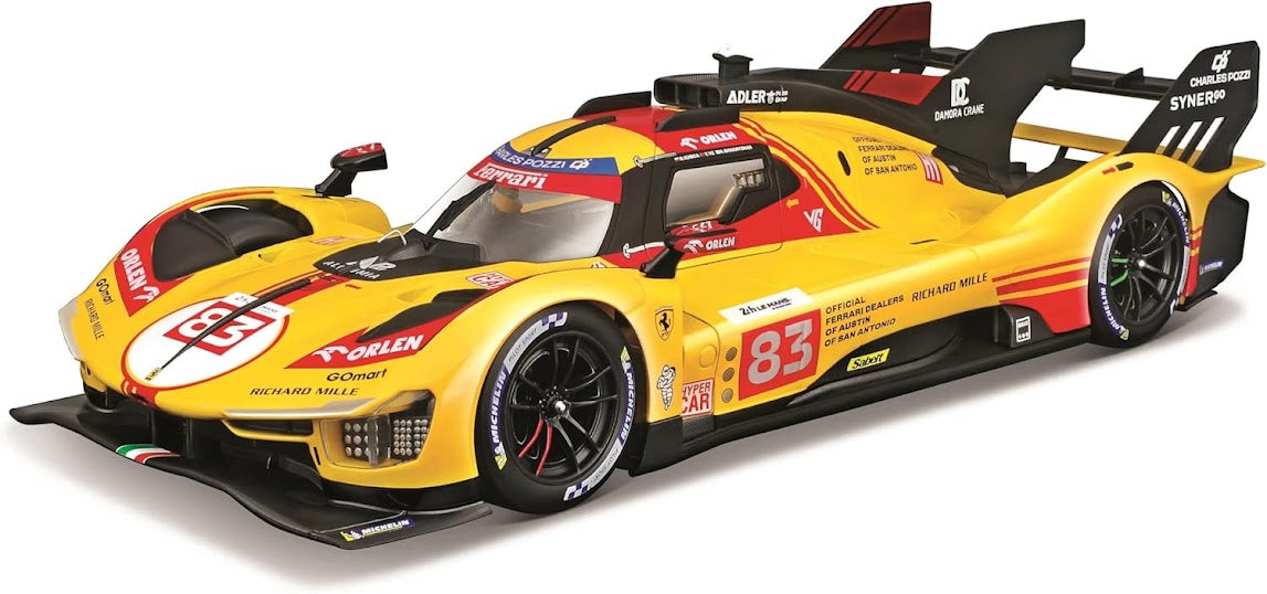 1:18 Ferrari Racing - 499P (24h LE MANS Hypercar 2024) (AF CORSE TEAM) (DELUXE VERSION)