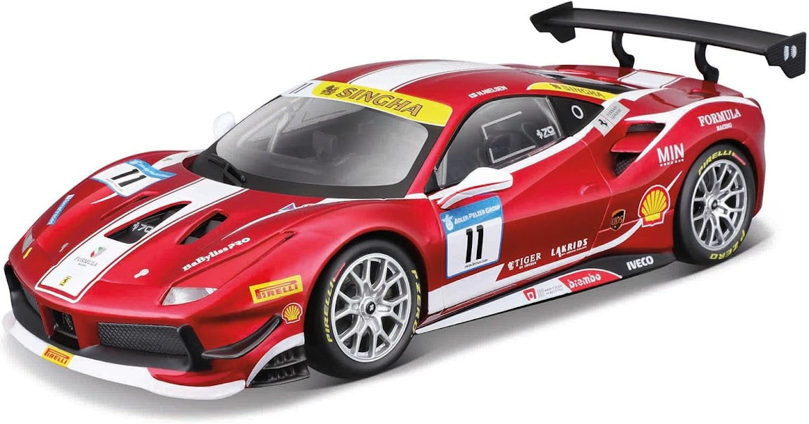 1:24 Ferrari Racing Model Kit (without plastic stand) - 488 Challenge (Formula Racing 2017)