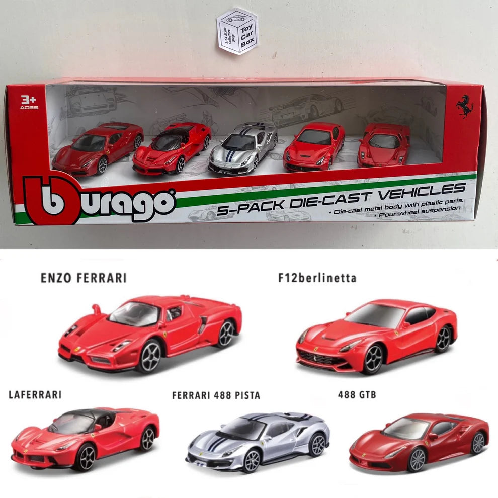 1:64 Ferrari Drive 5-Pk.