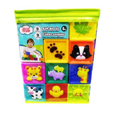 Little Hero - Soft Blocks 9 Pieces With Color Decorations
