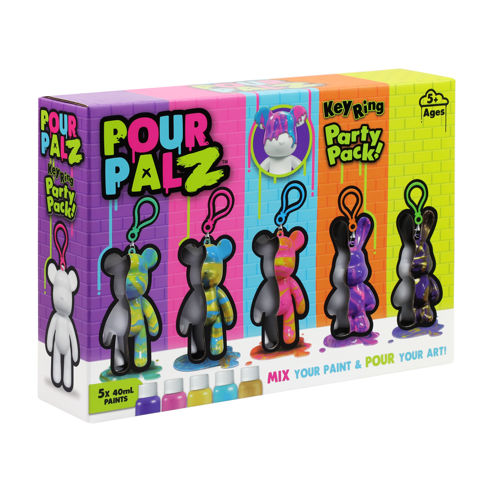 Pour Palz Mini Keyring Party Pack