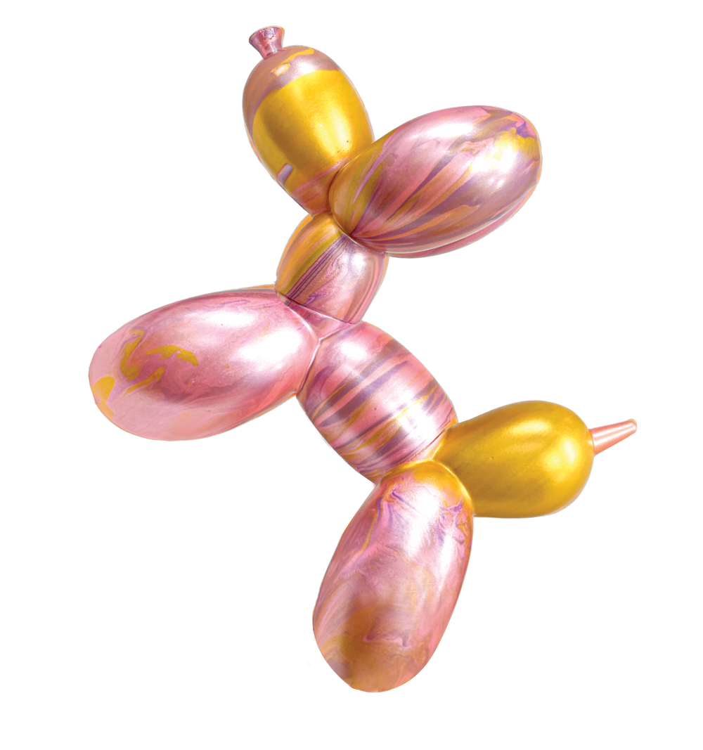 Pour Palz Mini Balloon Dog w/ Keyring (4 Asst.)