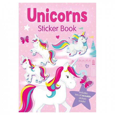 Unicorns Sticker Book With Reusable Stickers