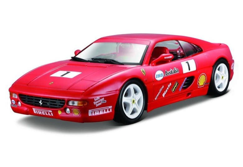 1:24 Ferrari F355 Challenge Racing Series Number 1 Red Diecast Model (18-26306)