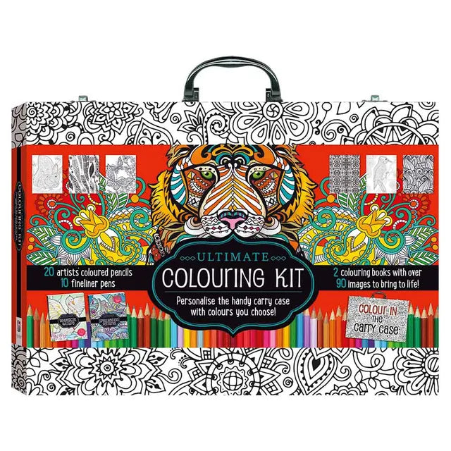 Ultimate Colouring Carry Case: Animals and Patterns