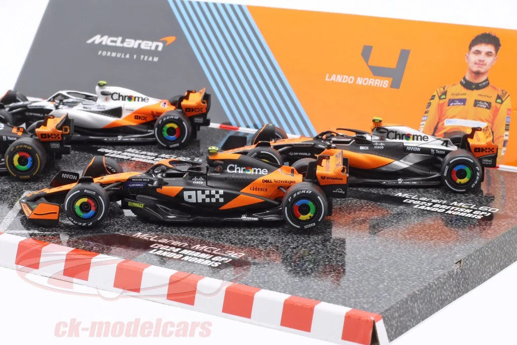 Bburago 1: 43 Formula (without helmet & plastic stand) - McLaren Team 4 - Pk. Die-Cast Model Car