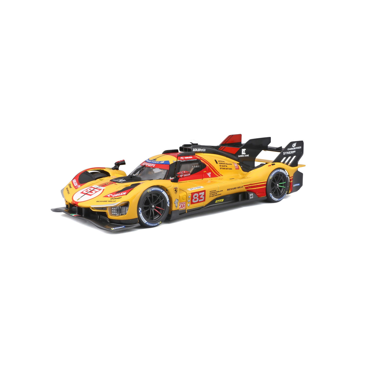 Bburago 1: 24 Ferrari Racing Model Kit (without plastic stand) - 499P LE MANS Hypercar 2024 Champion (#50) Model Kit