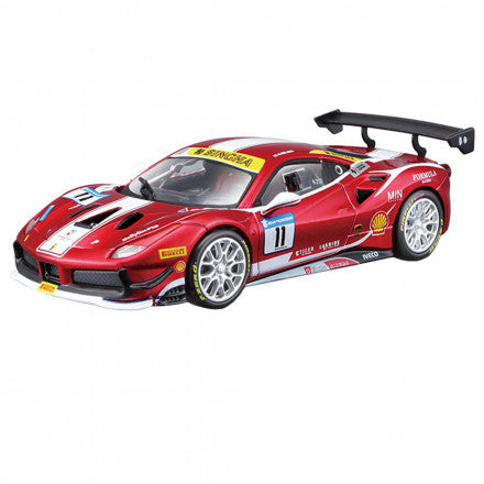Bburago - Ferrari 488 Challenge Diecast Model Car - Red