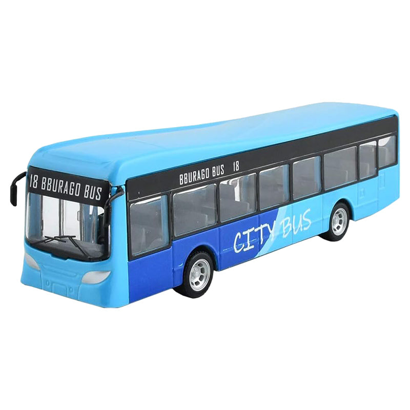 Bburago - 1/50 Non License City Bus - 19cm - Blue