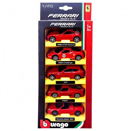 Bburago - Ferrari RacePlay Car Set 1:43 Diecast Car - Red