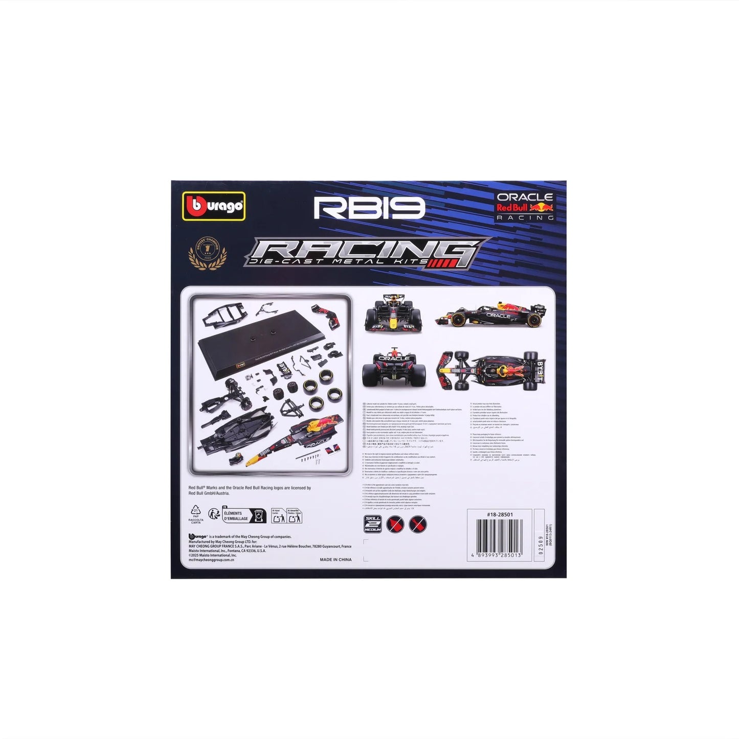 1:24 Oracle Red Bull Racing RB19 Max Verstappen #1 2023 F1 Model Kit