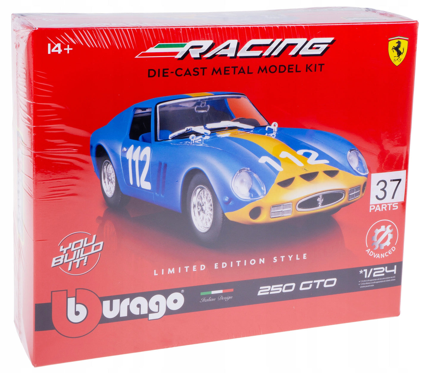 1:24 Scale 1962 Ferrari 250 GTO Model Kit – Blue Racing Edition #112