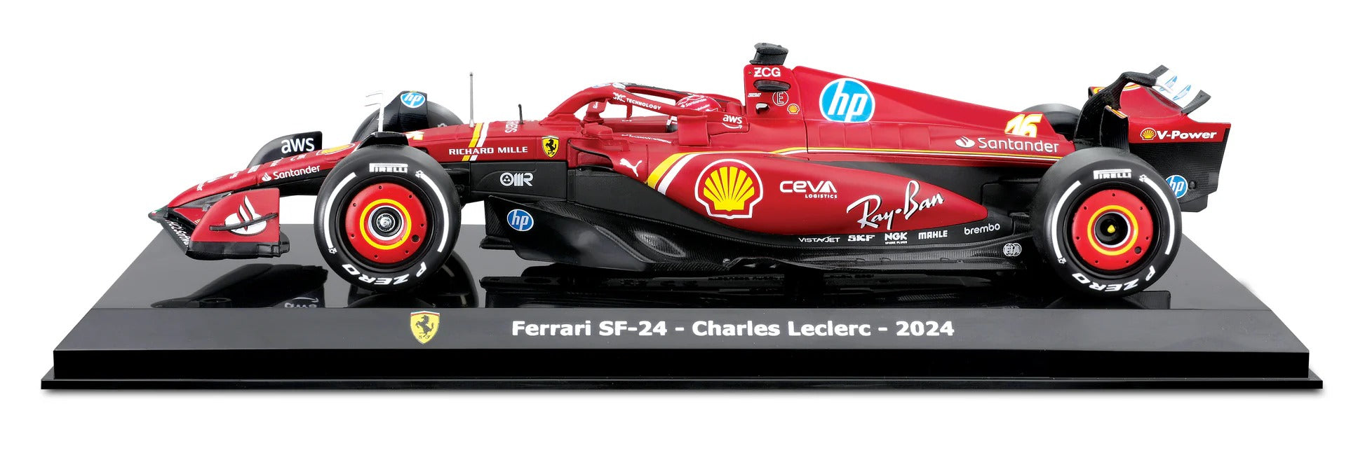 Bburago 1:24 Ferrari SF-24 Model Kit | Charles Leclerc 2024