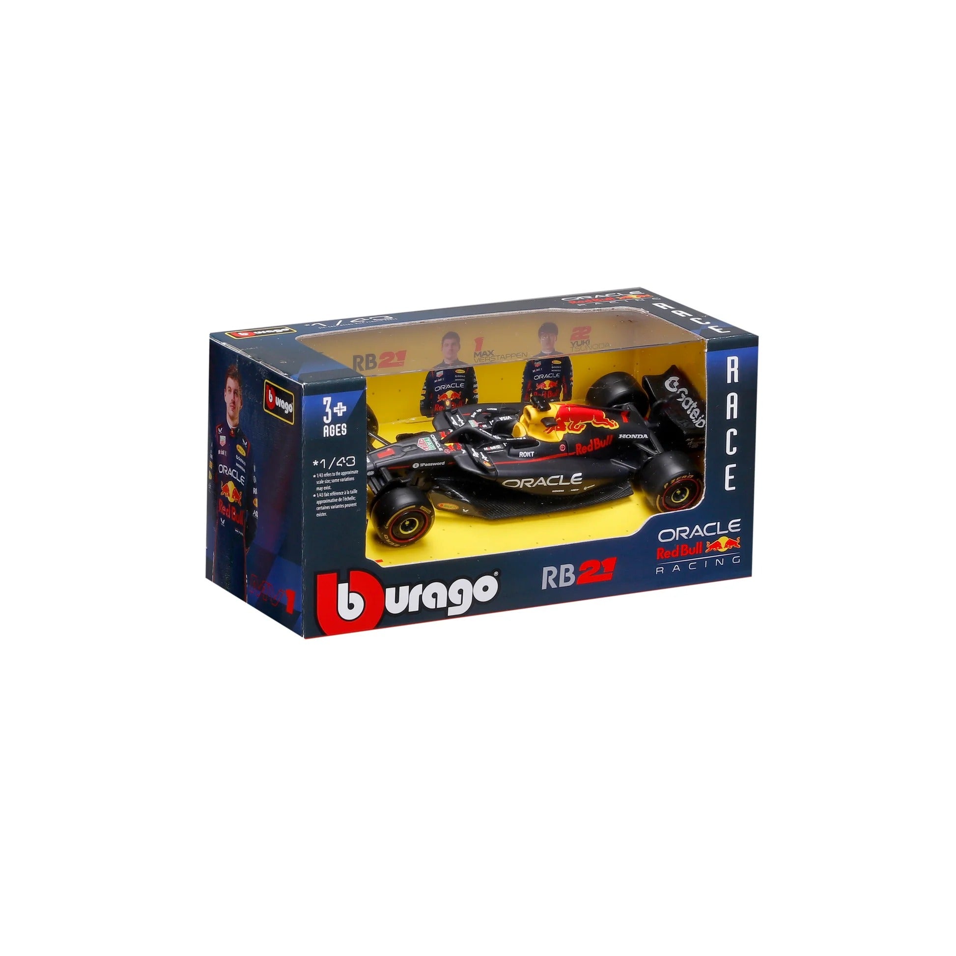 Bburago 1:43 Oracle Red Bull Racing RB21 #1 Max Verstappen