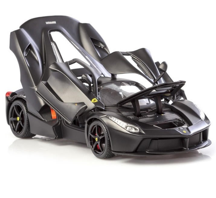 Bburago 1:18 Ferrari LaFerrari Signature Series – Matte Black Diecast Model