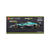 Bburago 1:43 Aston Martin AMR25 #14 Fernando Alonso 2025 F1 Die Cast Model