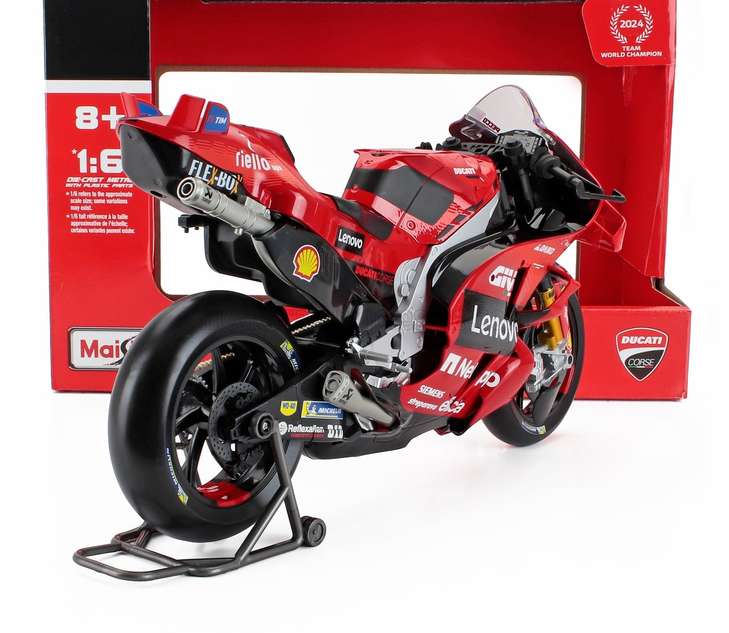1:6 Ducati Lenovo Team 2024 #1 (Francesco Bagnaia) MotoGP World Champion 32245