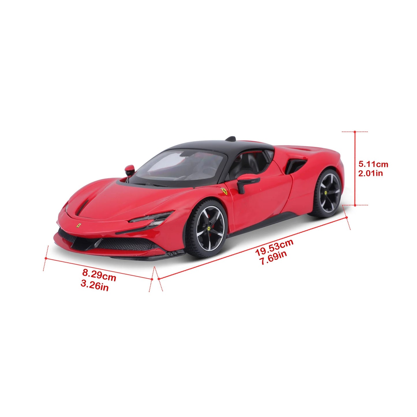 Bburago 1/24 Ferrari SF90 Stradale Red Diecast Model